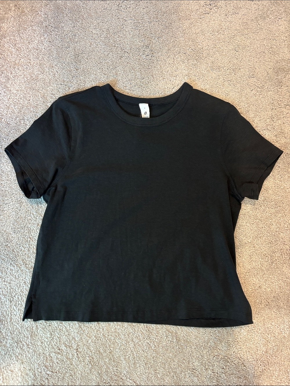 Lululemon Classic Black Crewneck Women's Tee